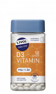 Livol D-vitamin 10µg tyggetablet 150stk.