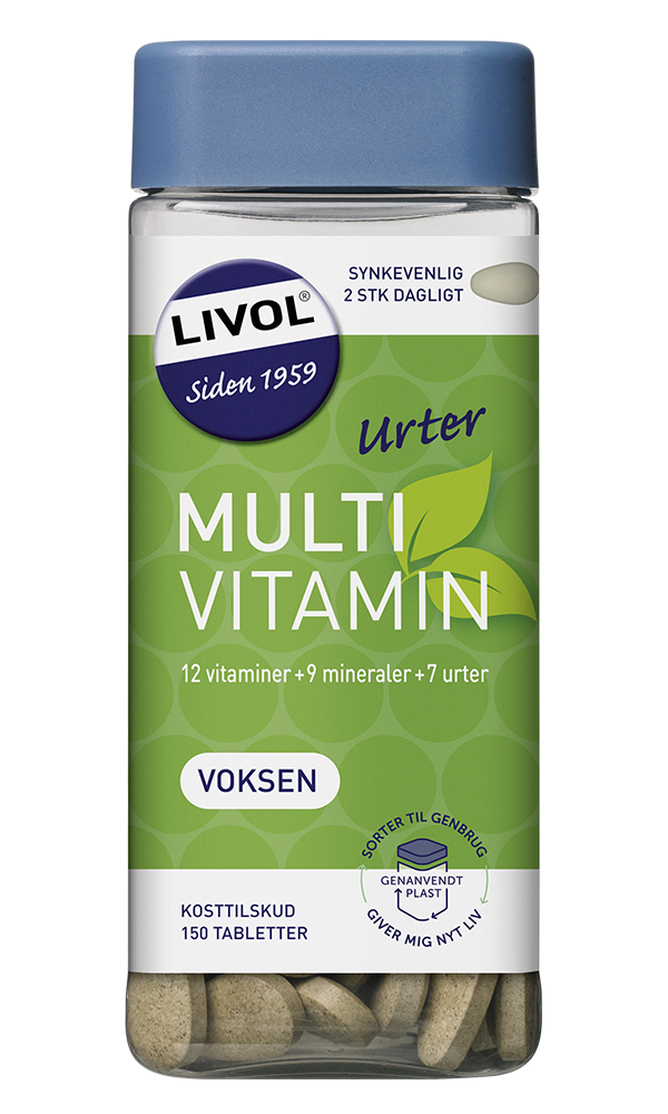 Livol Multivitamin m. urter komplet kosttilskud med urter.