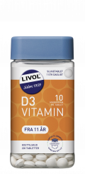 Livol D3-vitamin 10 uq