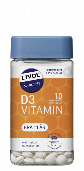 Livol D3-vitamin 10 uq
